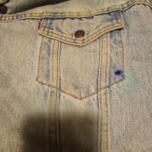 Vintage Levi's Demin Sherpa trucker Jacket Size XL - Picture 6 of 12